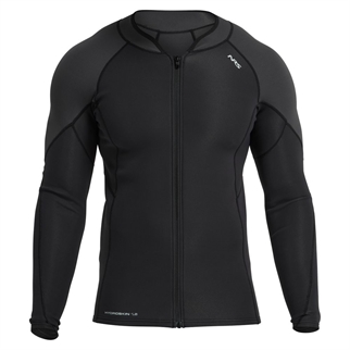 NRS Mens HydroSkin 1.5 sort Jacket front